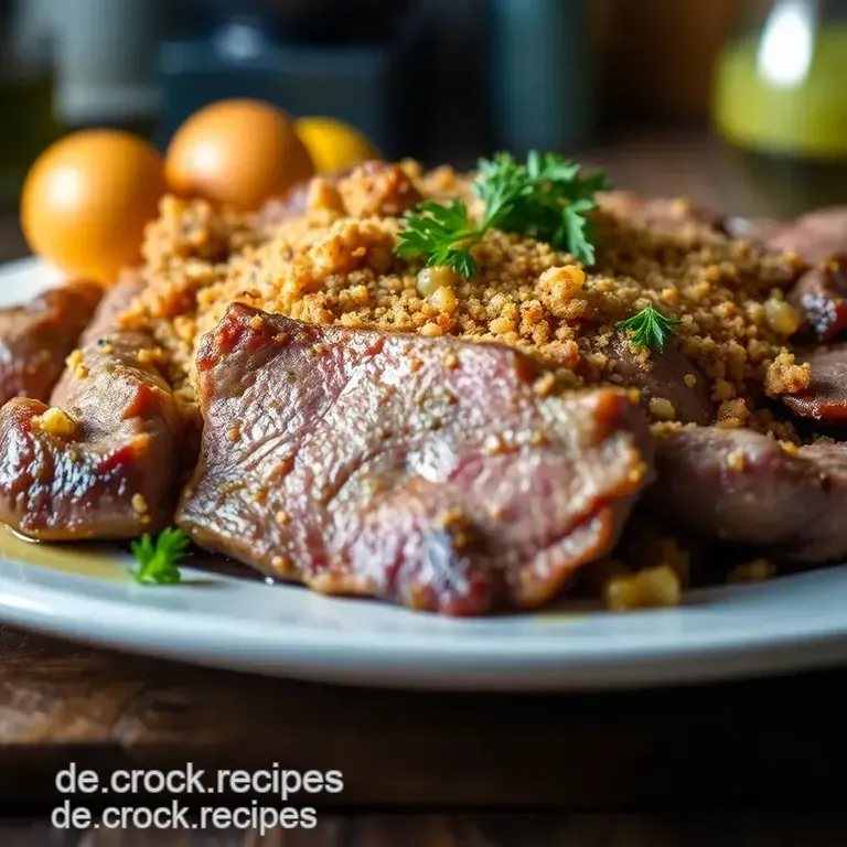 Herzhafter Hackbraten mit Zwiebel-Petersilienkruste presentation