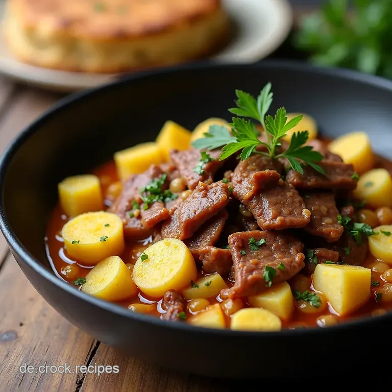 Herzhafter SpitzkohlKartoffelEintopf mit würzigem Hackfleisch