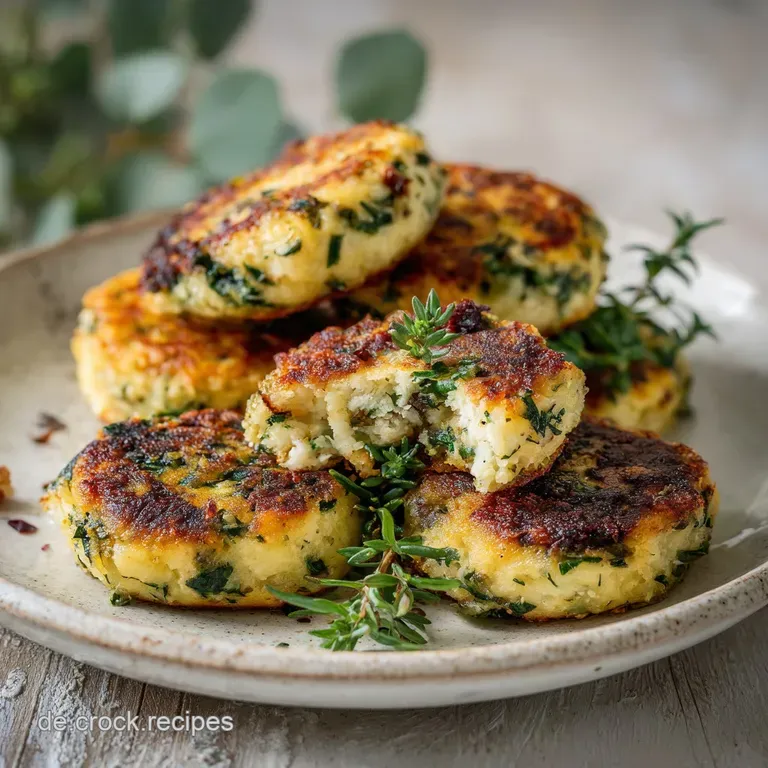 Puffer aus H&uuml;ttenk&auml;se mit Kr&auml;utern