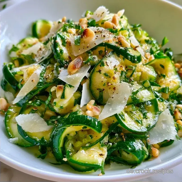 Italienischer Zucchinisalat mit Parmesan