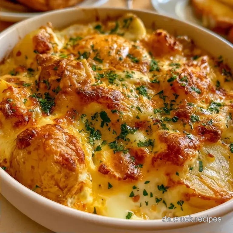 Knuspriger Kartoffelauflauf mit Eiern und K&auml;se