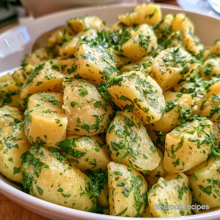 Kartoffelsalat mit Kr&auml;utern: Cremig und Leicht