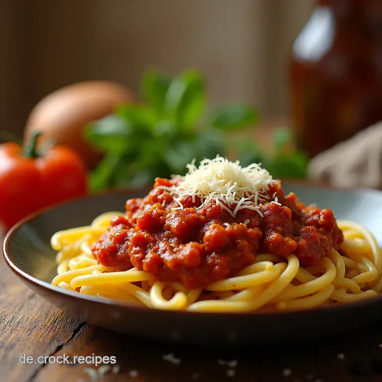 Klassische Bolognese Sauce Wie bei Nonna presentation