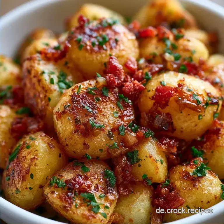 Klassische Bratkartoffeln mit Speck und Zwiebeln