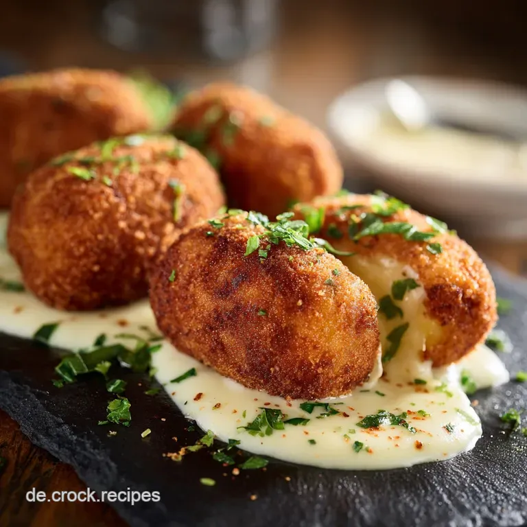 Die Ultimative Kartoffelkrokette Au&szlig;en Knusprig Innen Cremig presentation