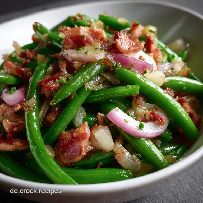 Bohnensalat Mit Gr&uuml;nen Bohnen: Klassiker Mit Speck presentation