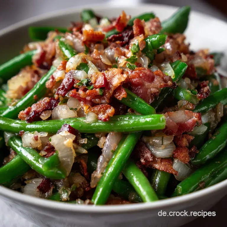 Bohnensalat mit gr&uuml;nen Bohnen: Klassiker mit Speck