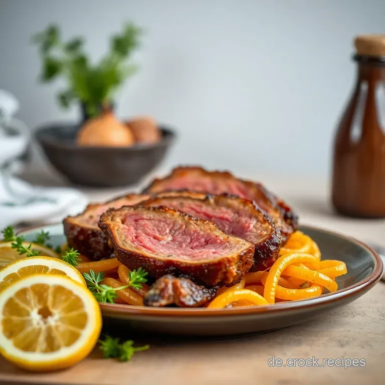 Klassischer Rehbraten mit Preiselbeersauce