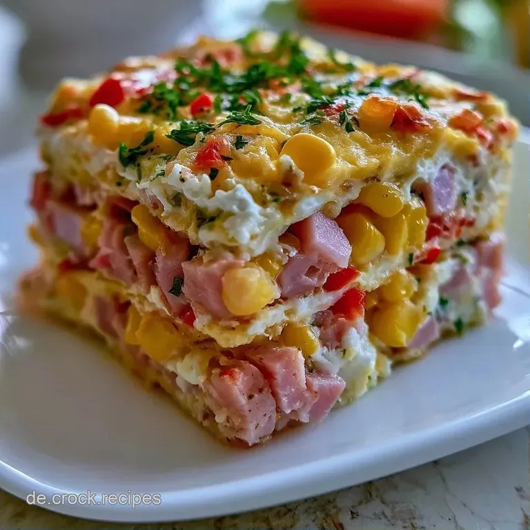 Elegant angerichteter Salat auf wei&szlig;em Porzellan mit cremigen Schichten, frischen Kr&auml;utern und bunten Gem&uuml;sest&uuml;cken.