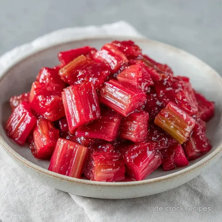 Leuchtend rote Fruchtst&uuml;cke in einem gl&auml;sernen Dessertglas, garniert mit einem frischen gr&uuml;nen Minzblatt obenauf.