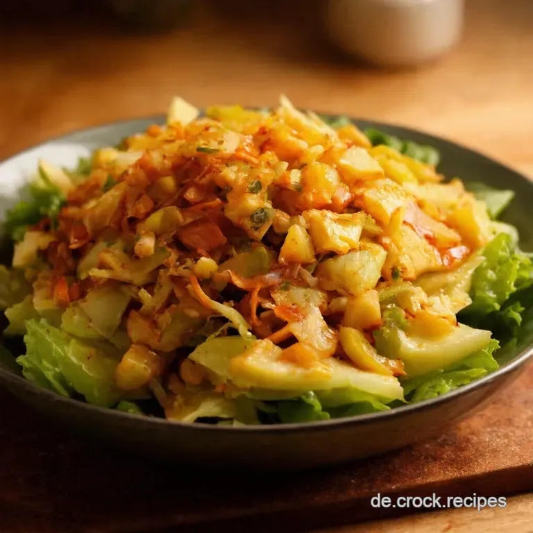 Knackiger Chinakohlsalat Mit Mandarinendressing presentation