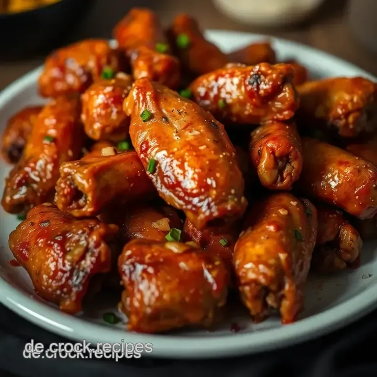 Knusprige Chicken Wings im Airfryer presentation