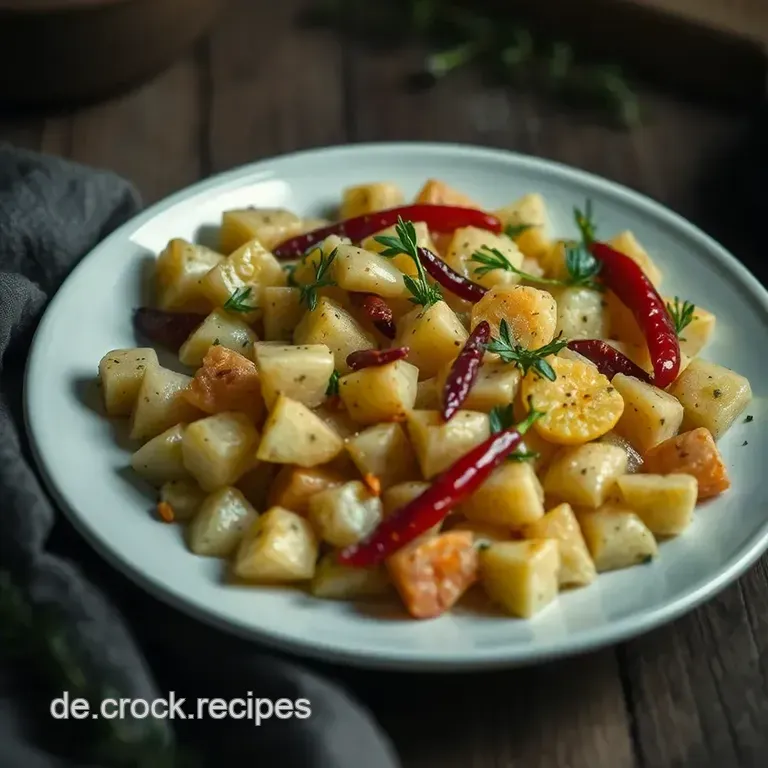 Knusprige Quetschkartoffeln mit Rosmarin und Chili presentation