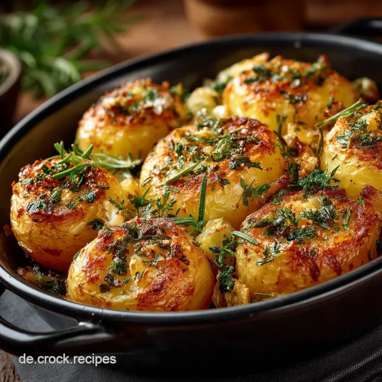 Der KnusperKlassiker Ofenkartoffeln mit frischem Rosmarin und Meersalz presentation