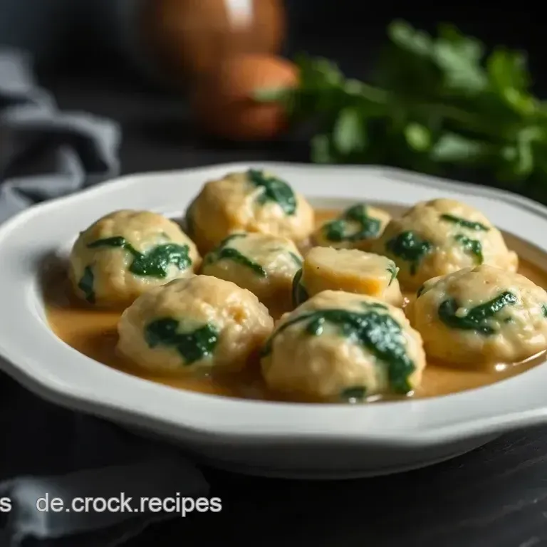 Köstliche Spinatknödel mit aromatischer Butter-Salbei-Sauce
