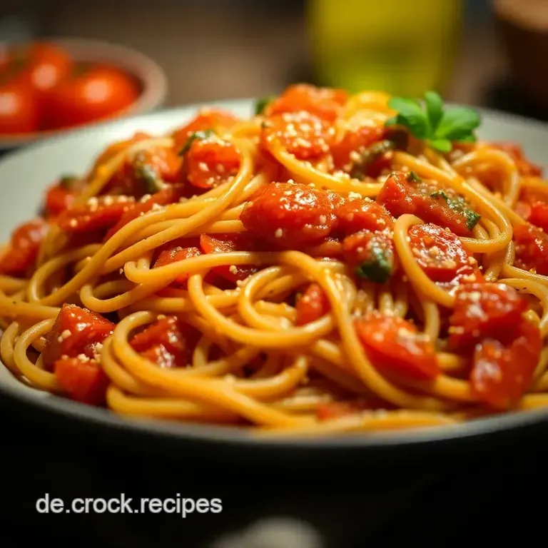 Kotelett alla Mama: Mit Spaghetti in Tomatensauce presentation