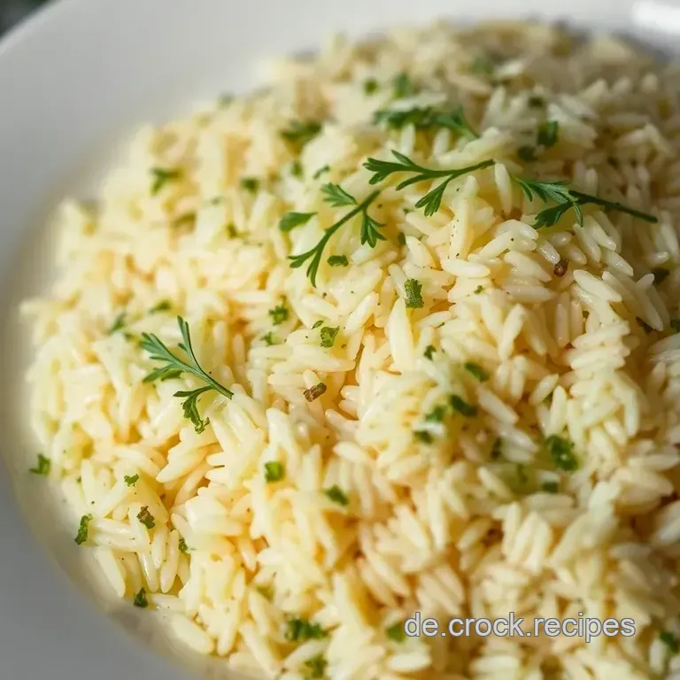 Kräuterglück: Reis mit Frühlingszwiebeln und Kräutern presentation