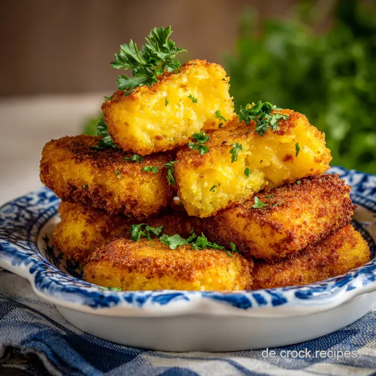 Ein Herzhafter Klassiker: Kartoffelkroketten mit K&auml;se aus der DDR