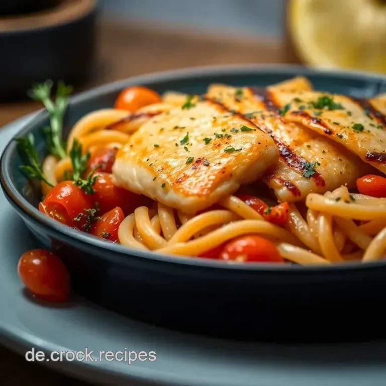 Lachs auf Italienischem Lauchgemüse mit Knusprigem Baguette presentation