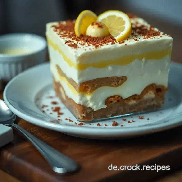 Limoncello-Tiramisu: Ein fruchtiger italienischer Genuss presentation