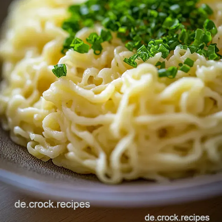 Linsen mit Spätzle presentation