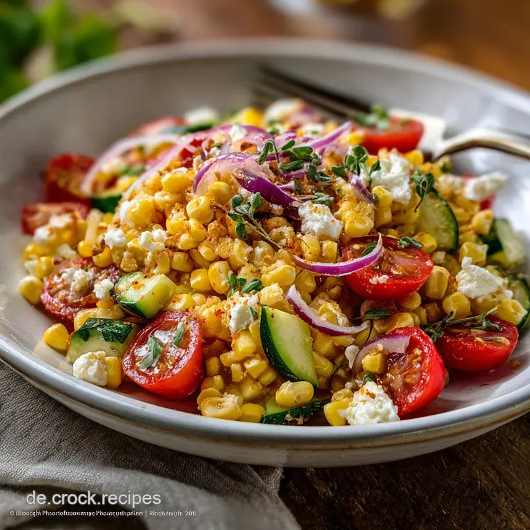 Maissalat mit Feta: Knackig und Schnell