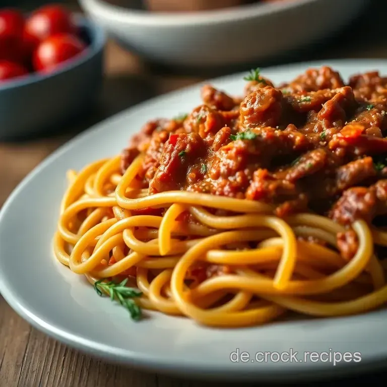 Makkaroni Bolognese Mal Anders: Rote Linsen F&uuml;r Mehr Pep! presentation