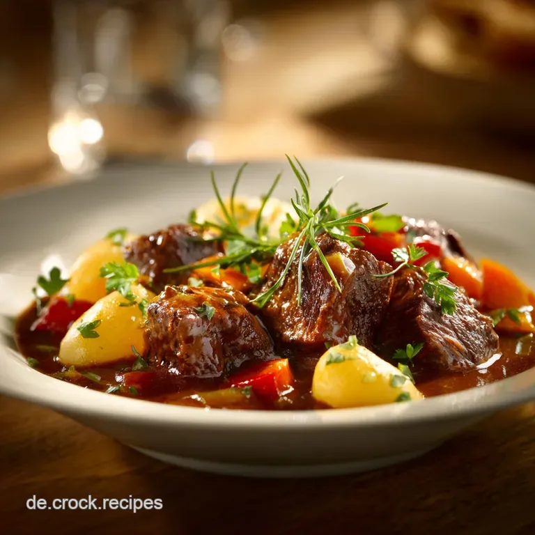 Herzhaftes Malzbiergulasch Der Deftige Ddrklassiker Mit S&uuml;&szlig;malziger Tiefe presentation