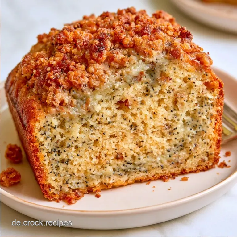 Saftiger Mohnkuchen mit Streuseln