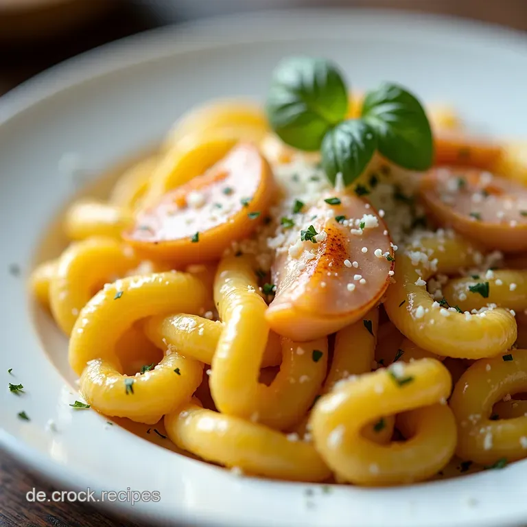 Nudelauflauf mit Schinken und K&auml;se Wie bei Oma
