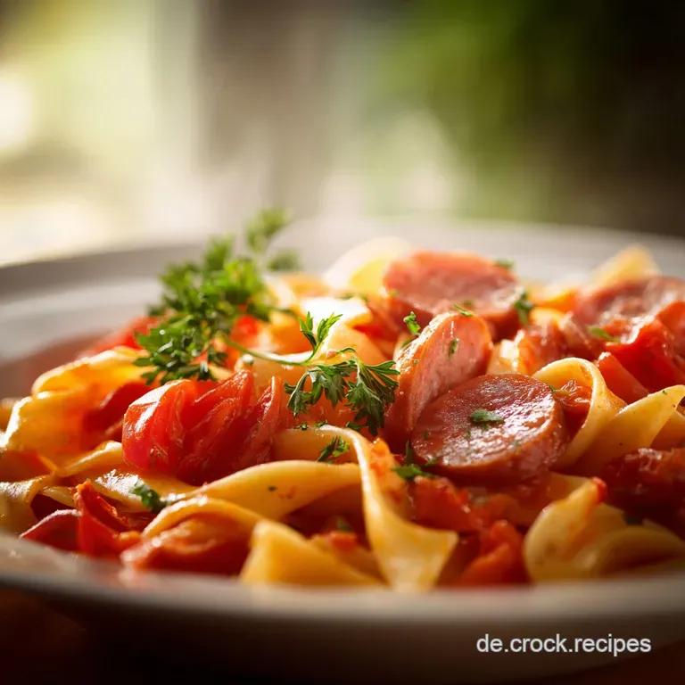 Nudeln Mit Tomatenso&szlig;e Und Wurst Das Ultimative Salsicciarag&ugrave; F&uuml;r Den Feierabend presentation