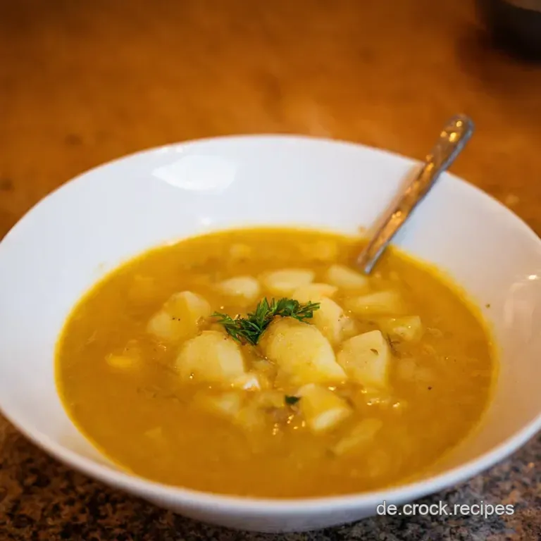 Omas Beste Kartoffelsuppe Herzhaft Gl&uuml;cklich presentation