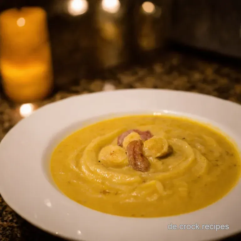 Omas Herzhafte Kartoffelsuppe Mit W&uuml;rstchen presentation