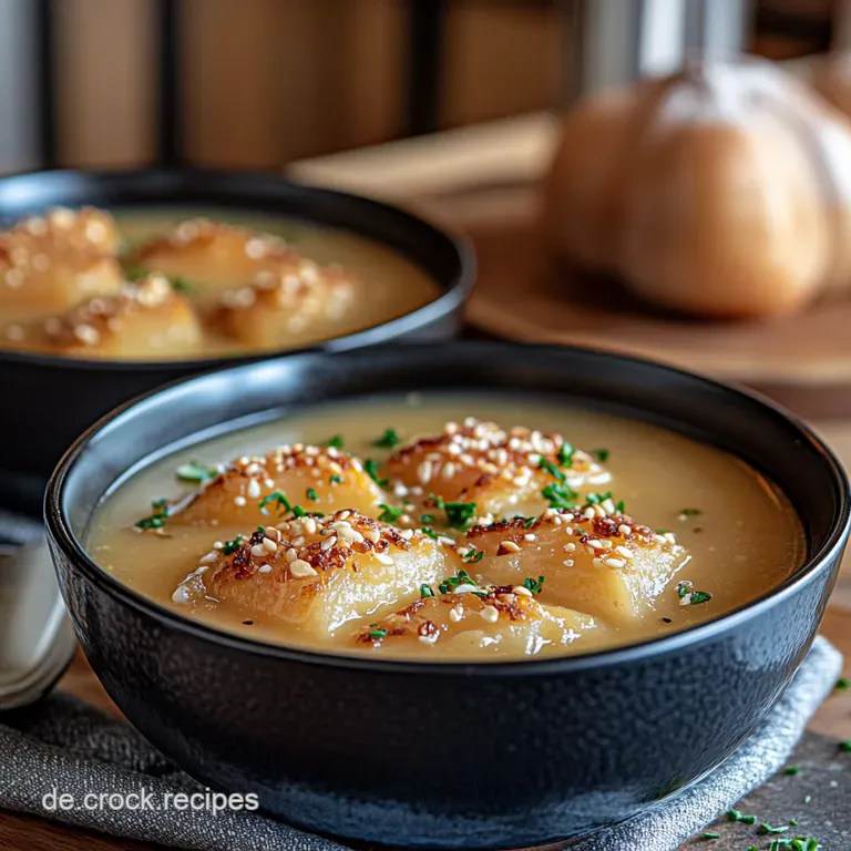 Omas Kartoffelsuppe Classic German Potato Soup presentation