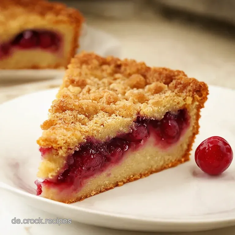 Omas Kirschkuchentraum Mit Knusprigen Streuseln presentation