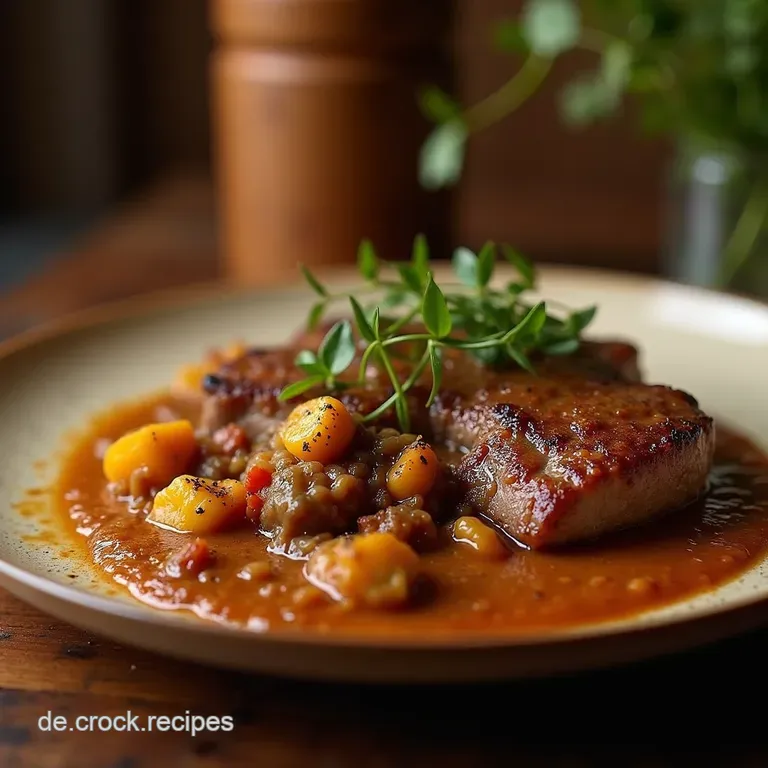 Omas Perfekter Rheinischer Sauerbraten Zart Geschmort Im Wurzelgem&uuml;sesud presentation