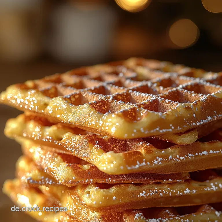 Omas LuftigLeichte Zitronenwaffeln presentation