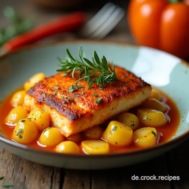 Omas RoteLinsenEintopf mit Paprika und Kartoffeln