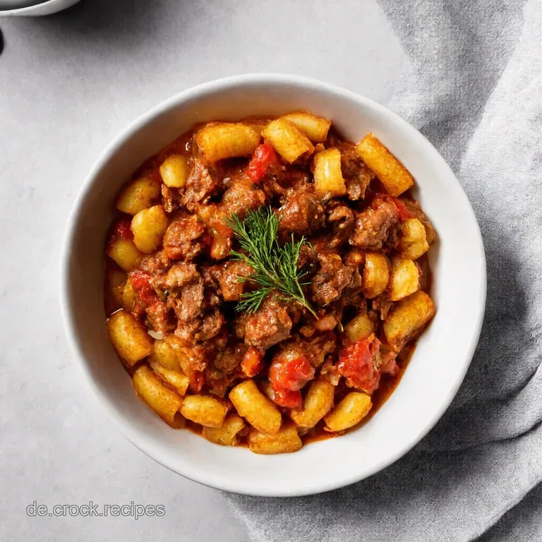 Omas W&uuml;rzige HackfleischMakkaroni mit K&auml;se