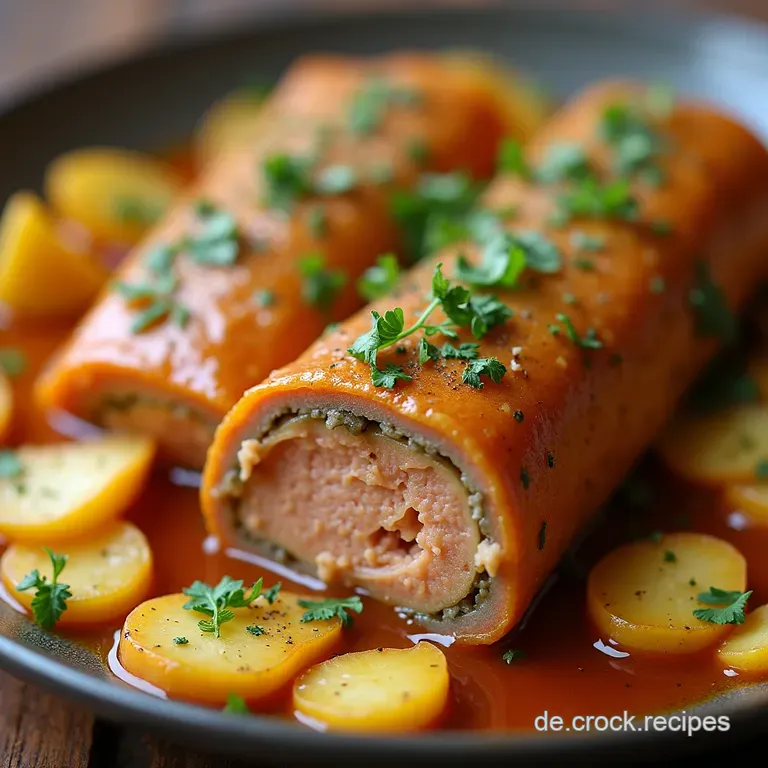 Der Klassiker Zarte Rinderrouladen nach Hausfrauenart Herzhaft geschmort mit selbstgemachter Soße