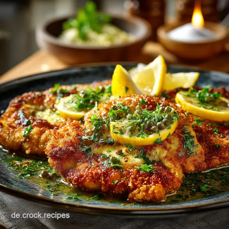 Original Piccata Milanese mit spritziger ZitronenbutterSauce