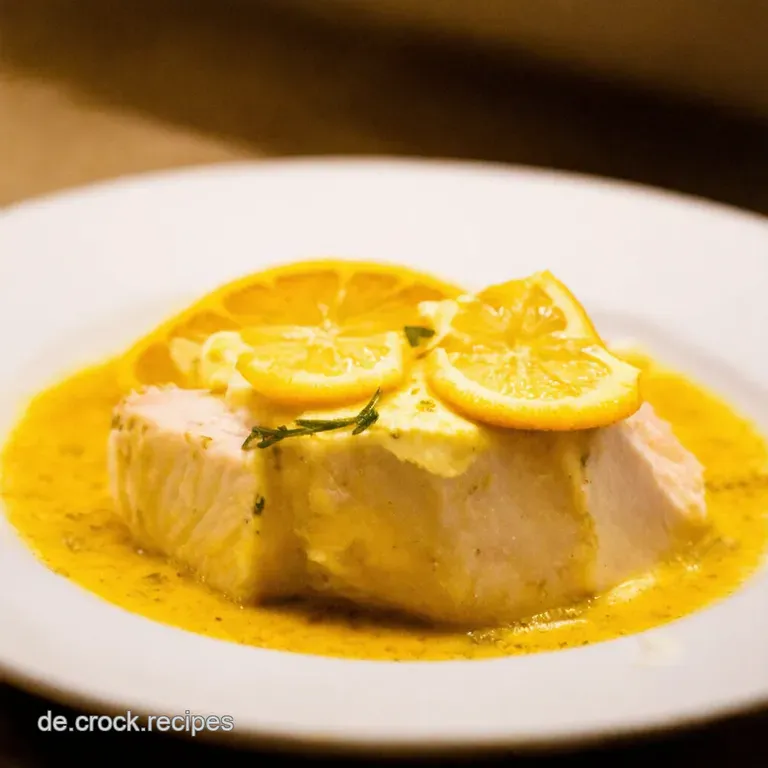 Pangasiusfilet in Zitronen-Kr&auml;uterbutter-Sauce presentation