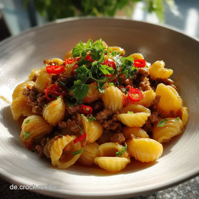 Pasta Diabolo Mit Hack und Chili: Das 20 Minuten-Blitz-Rezept
