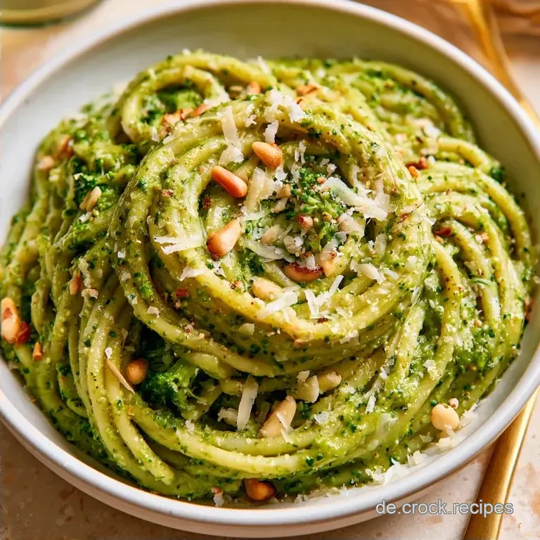 Cremige Pasta mit Brokkolipesto