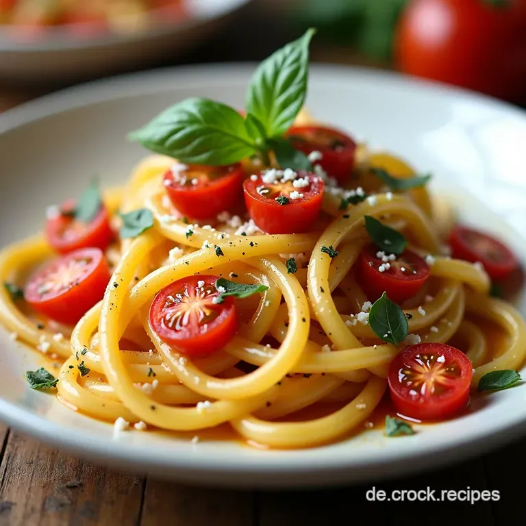 Pasta mit gegrillten Kirschtomaten und mein SommerTraum