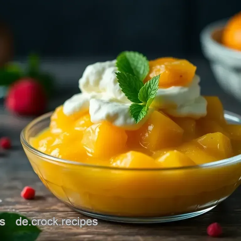 Pfirsich-Maracuja-Traum: Ein erfrischendes Sommerdessert das begeistert