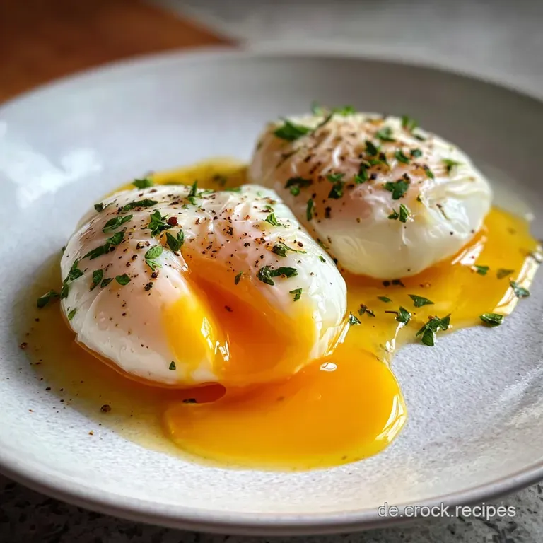 Delicate poached egg nestled on a bed of vibrant green asparagus, topped with a sprinkle of fresh herbs. Visually appetizing.