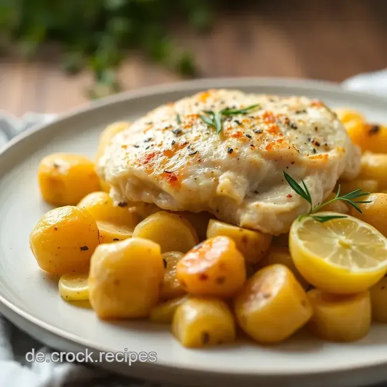 Pollo Fino: Zitronen-Hähnchen mit Kartoffeln presentation