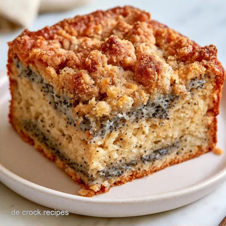 Polnischer Mohnkuchen mit Streuseln