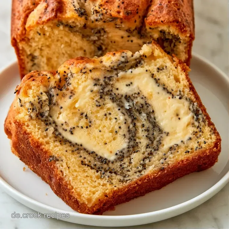 Ein cremiges St&uuml;ck hell-dunkler Kuchen auf einer wei&szlig;en Porzellanplatte, garniert mit frischen, roten Beeren.